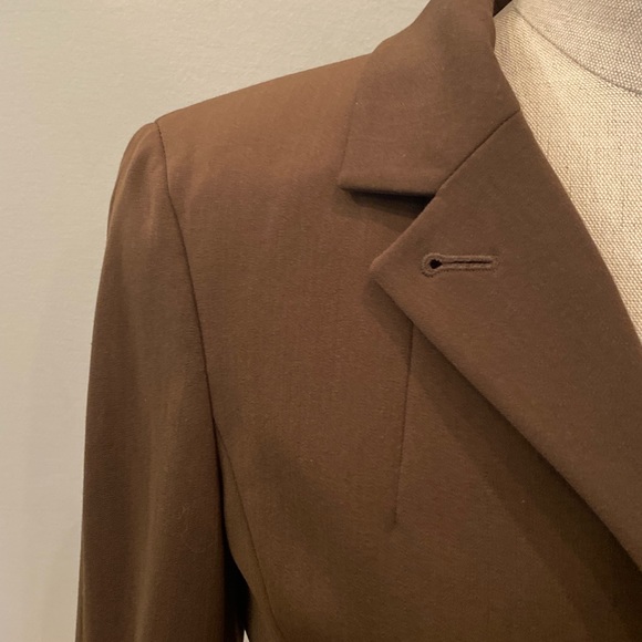 Jaeger Womens Luxurious Olive Green Wool Blazer / Size 8 / Stretch - Picture 2 of 10